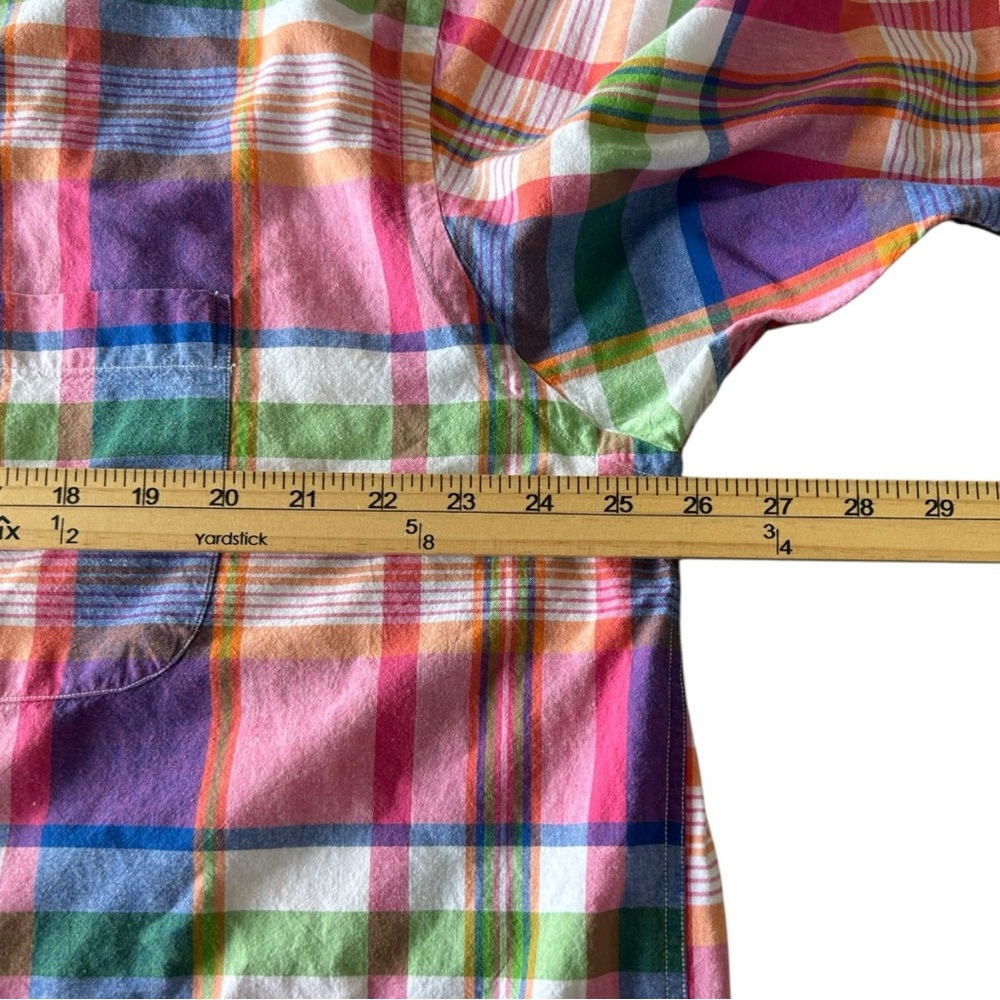 Overton Men’s Short Sleeve Plaid Button Down Shirt Sz XL - Picture 3 of 5